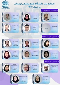 طی مراسمی ویژه به مناسبت گرامیداشت روز استاد، از ۱۷ نفر از اساتید نمونه آموزشی و اساتید دارای ارتقا رتبه در دانشگاه علوم پزشکی لرستان تجلیل شد